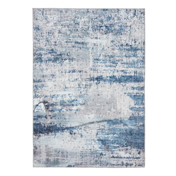 Tapis Salle à Manger Arctique Bleu Blanc