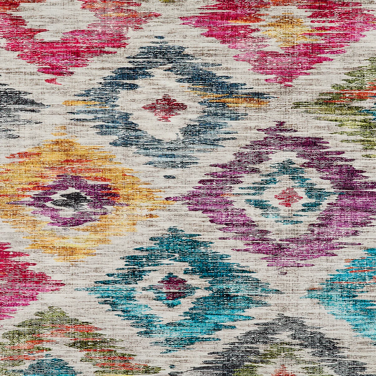 Tapis Lavable Ikat Peint Coloré – Image 4