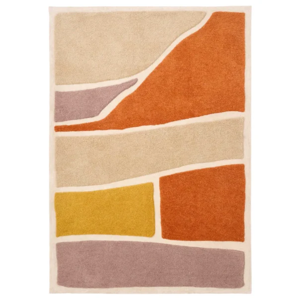 Tapis Orange Strata Coloré