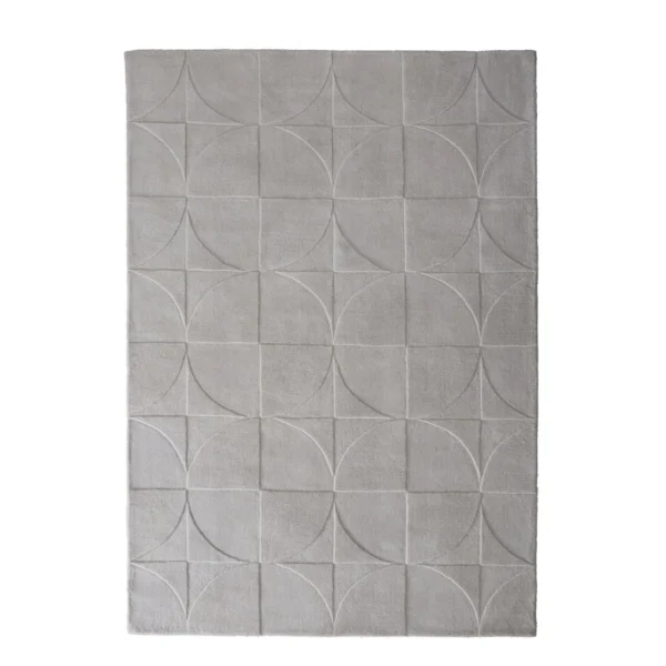 Tapis Moderne Penny Géo Gris Clair