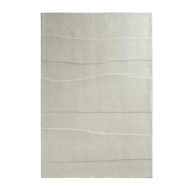 Tapis Moderniste Sculpté Beige