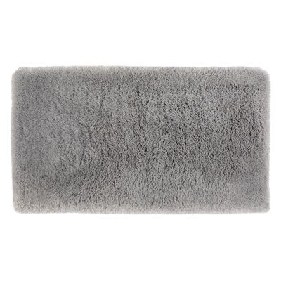 Tapis à Poils Longs Gris Fausse Fourrure Billy